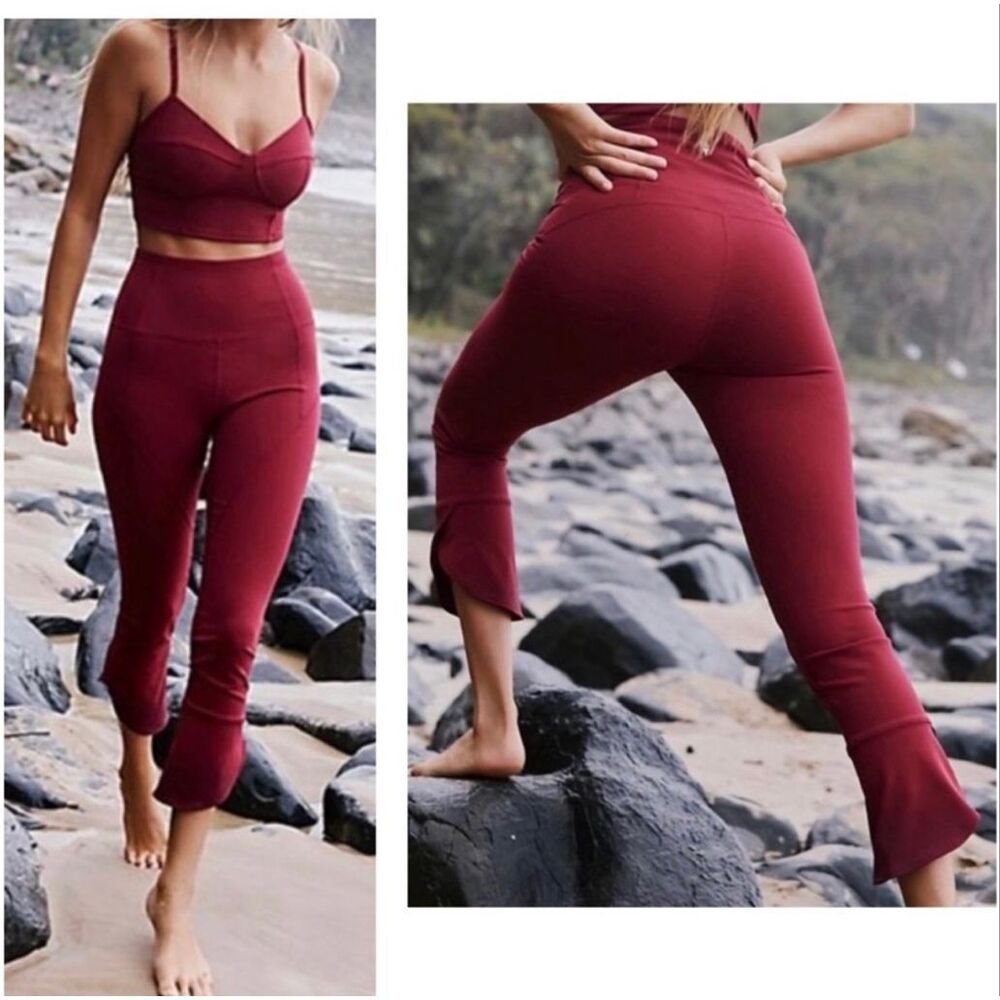 Free people movement Meant To Be Leggings Varsity Red size small